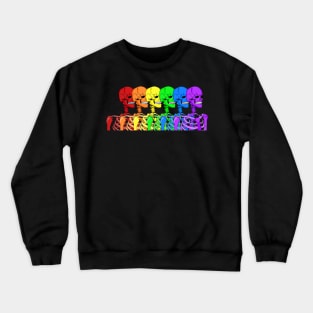 Gay Skeleton Rainbow Crewneck Sweatshirt